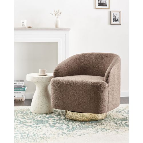 Fauteuil Lavik Tissu Marron