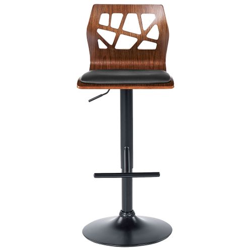 Lot De 2 Chaises De Bar Petersburg Cuir Pu Noir