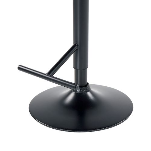 Lot De 2 Chaises De Bar Petersburg Cuir Pu Noir