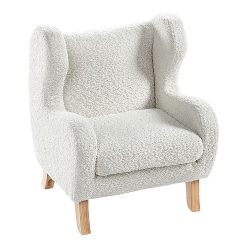 Fauteuil Pour Enfants Farum Bouclé Blanc Cassé