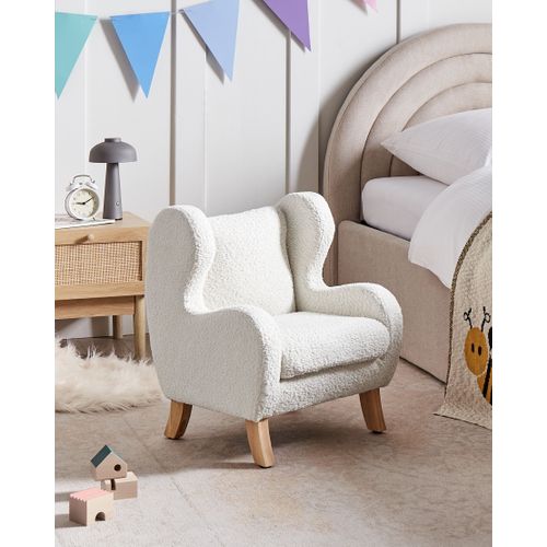 Fauteuil Pour Enfants Farum Bouclé Blanc Cassé