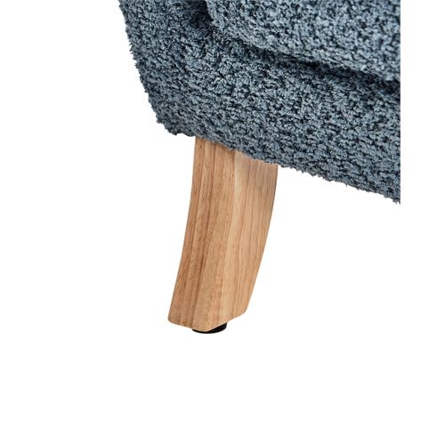 Fauteuil Pour Enfants Farum Bouclé Bleu Foncé