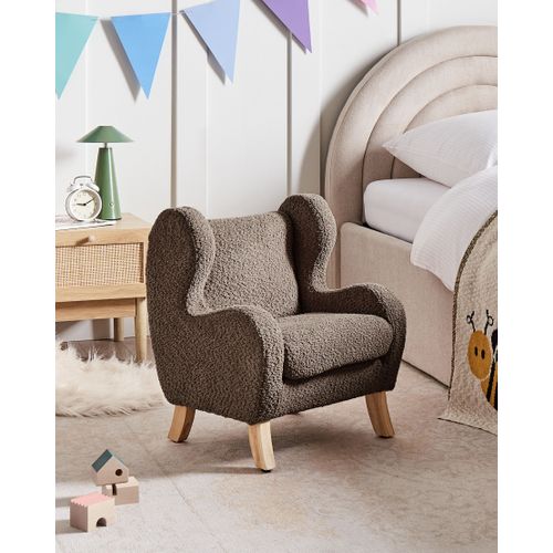 Fauteuil Pour Enfants Farum Bouclé Marron
