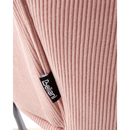 Fauteuil à Bascule Arset Velours Côtelé Rose