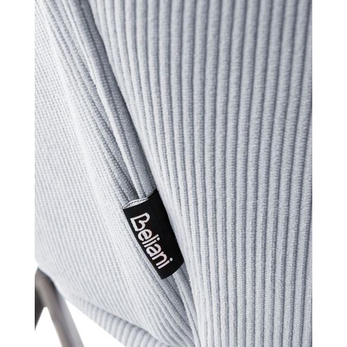 Fauteuil à Bascule Arset Velours Côtelé Bleu Clair