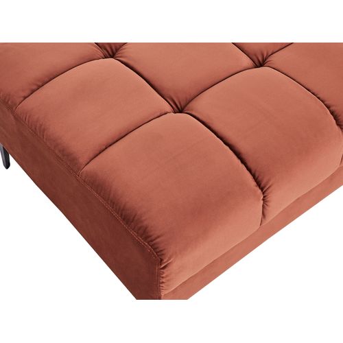 Ottoman Alnes Velours Rouge Clair