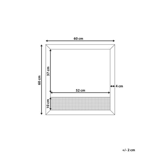 Miroir Rosell 60 Cm 60 Cm Marron Clair