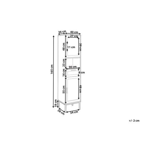 Meuble Haut Rosell 40 Cm Marron Clair