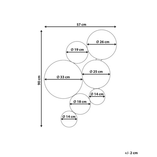 Miroir Laxou 57 Cm 90 Cm Cuivré