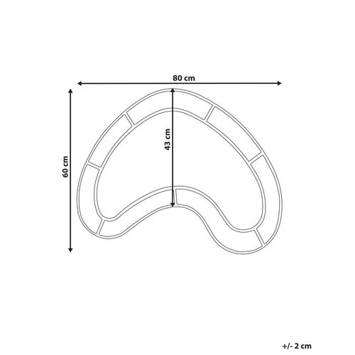 Miroir Bouvron 80 Cm 60 Cm Multicolore
