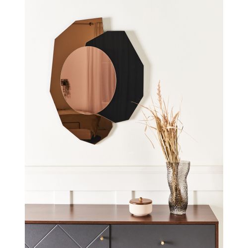 Miroir Troyon 62 Cm 80 Cm Rose Doré