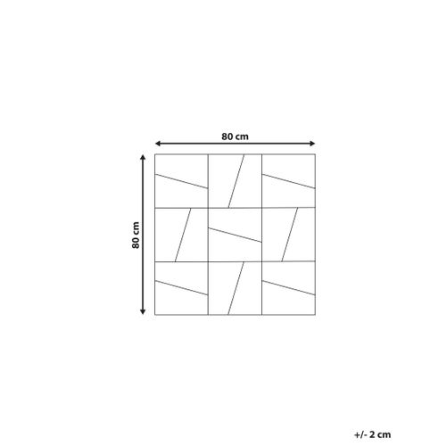 Miroir Ancemont 80 Cm 80 Cm Argenté
