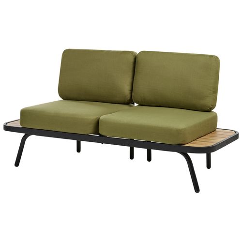 Ensemble De Salon De Jardin Avec Table 4 Places Minozzo Bois D'acacia Certifié Vert Olive