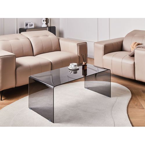 Table Basse Kendall Verre De Sécurité Noir