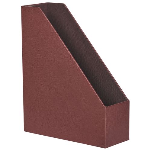 Lot De 4 Porte-dossiers Sumer Cuir Pu Rouge Foncé