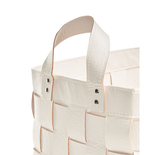 Lot De 2 Paniers Sippar Cuir Pu Beige