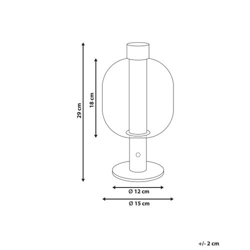Lampe De Table LED Sans Fil Pulangi Avec Variateur Métal Marron
