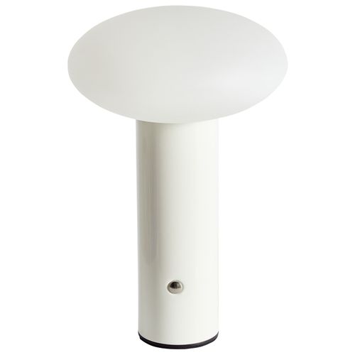 Lampe De Table LED Sans Fil Buayan Avec Variateur Métal Blanc