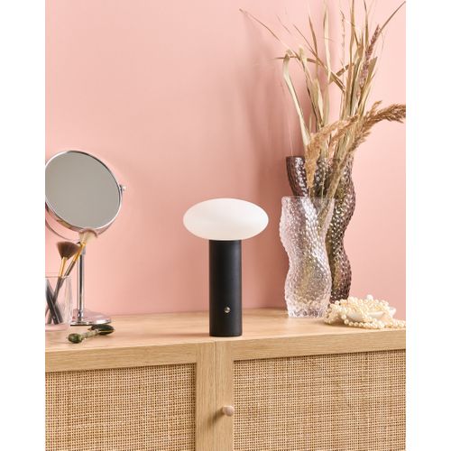 Lampe De Table LED Sans Fil Buayan Avec Variateur Métal Noir