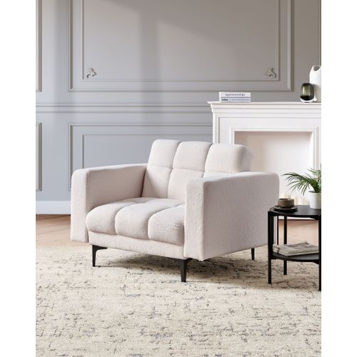 Fauteuil Alnes Bouclé Blanc