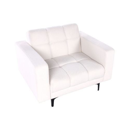 Fauteuil Alnes Bouclé Blanc