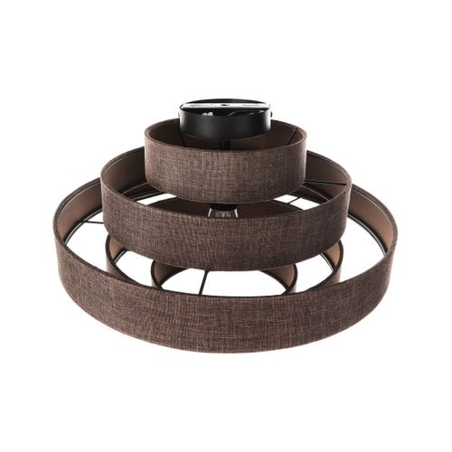 Plafonnier Erebato Lin Marron