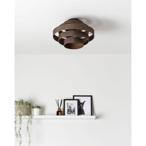 Plafonnier Erebato Lin Marron