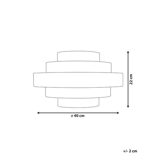 Plafonnier Erebato Lin Marron