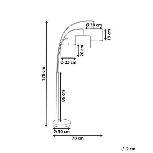 Lampadaire Caroni Lin Beige