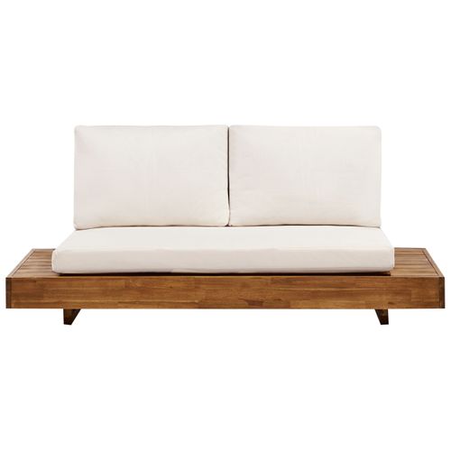 Canapé De Jardin 2 Places Marettimo Bois D'acacia Certifié Marron