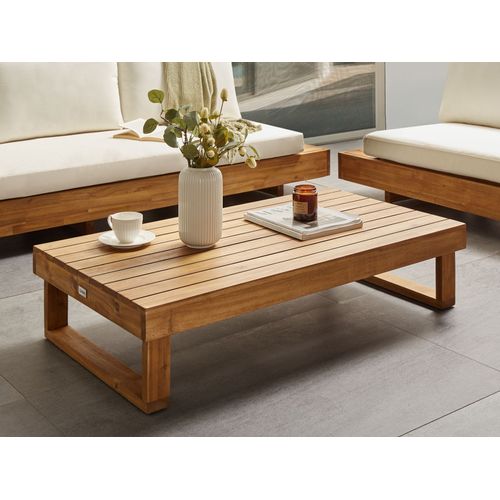 Table Basse De Jardin Marettimo 60 Cm 110 Cm Bois D'acacia Certifié Marron