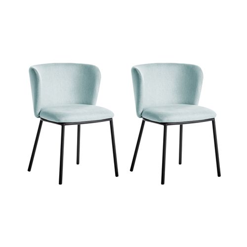Lot De 2 Chaises De Salle à Manger Mina Bleu Clair