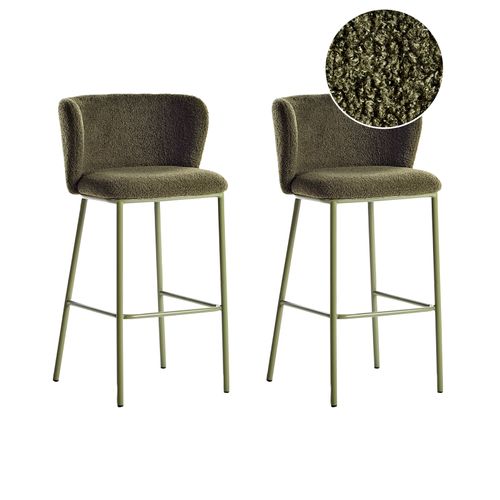 Lot De 2 Chaises De Bar Mina Ii Vert