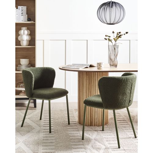 Lot De 2 Chaises De Salle à Manger Mina Ii Vert Foncé