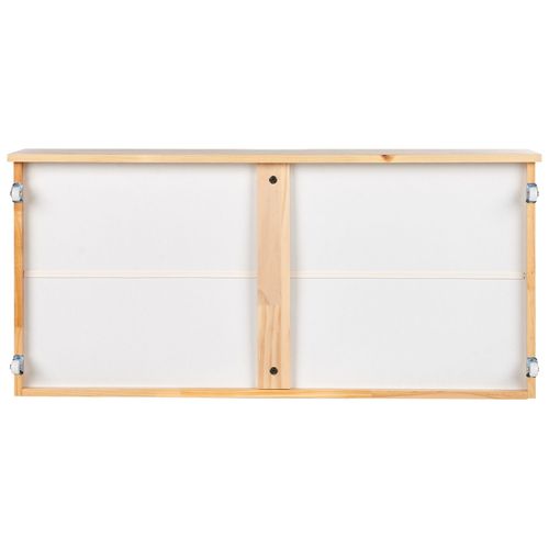 Lot De 2 Tiroirs De Rangement Pour Lit Bois De Pin Epaney Marron Clair