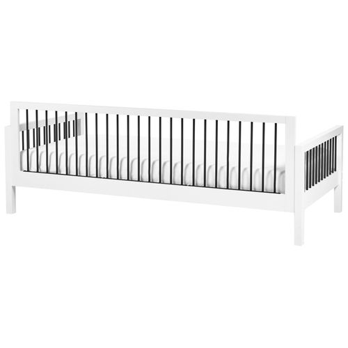 Lit De Jour Bois Tricot 90 X 200 Cm Blanc