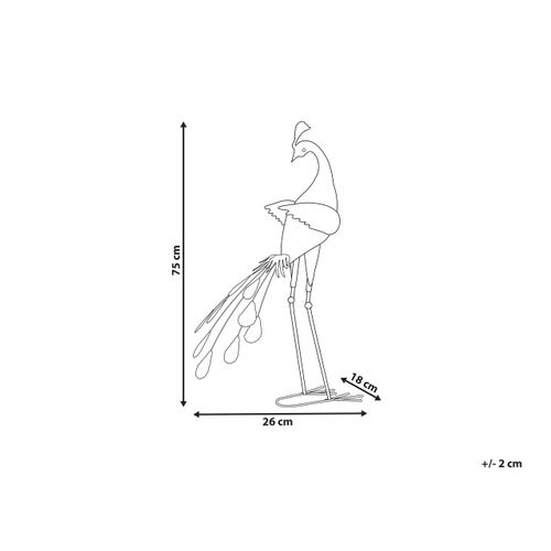 Statue De Jardin Peacock Bleu