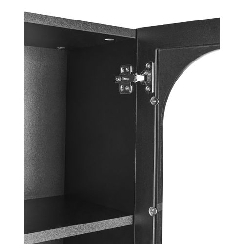 Vitrine En Verre Langford 100 Cm Noir