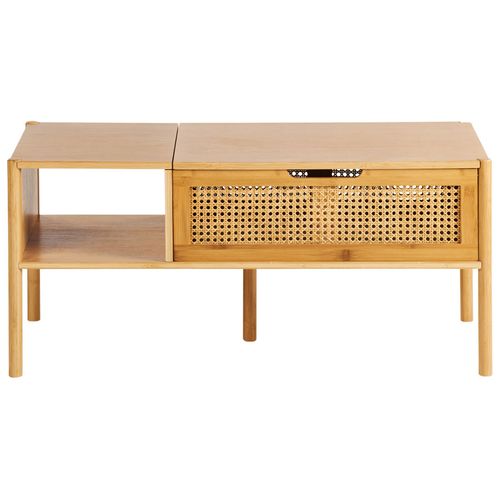 Table Basse Surrey Bambou Naturel Avec Rangement