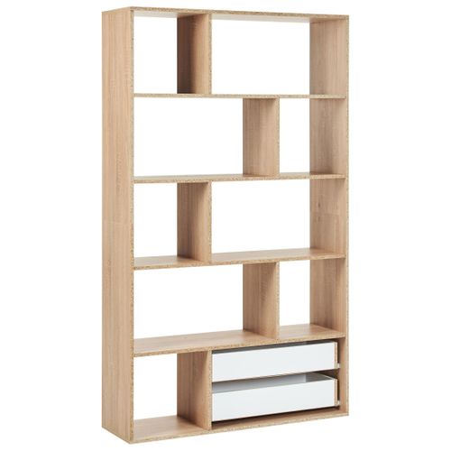 Bibliothèque Wadena 185 Cm Marron/blanc