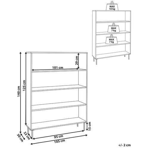 Étagère 4 Niches Nanton Bois Foncé