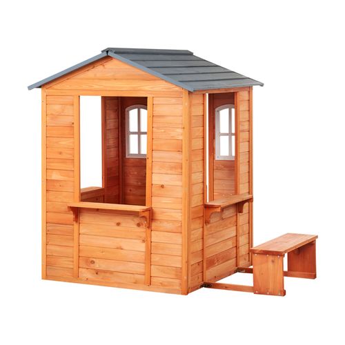 Cabane De Jardin Pour Enfants Ampeliko Bois De Sapin Marron