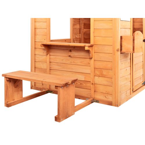 Cabane De Jardin Pour Enfants Ampeliko Bois De Sapin Marron