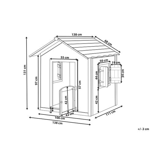 Cabane De Jardin Pour Enfants Pelopio Bois De Sapin Marron Clair