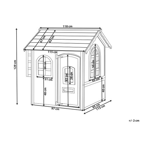 Cabane De Jardin Pour Enfants Kokkoni Bois De Sapin Bleu