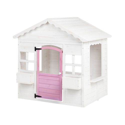 Cabane De Jardin Pour Enfants Nikaia Bois De Sapin Blanc
