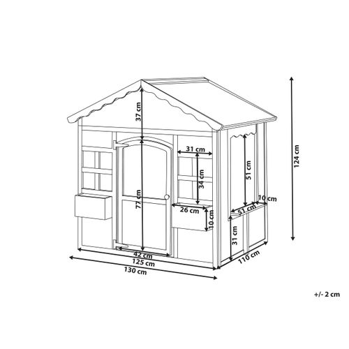 Cabane De Jardin Pour Enfants Nikaia Bois De Sapin Blanc