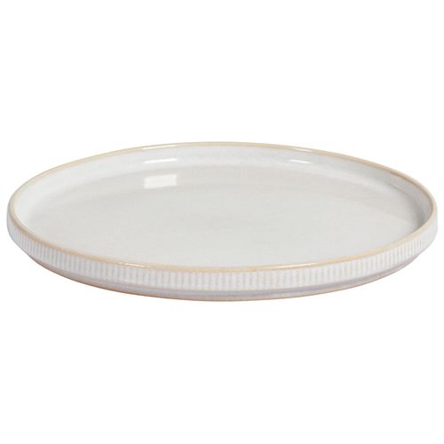 Set De 12 Couverts De Table Spikenard Grès Blanc Cassé