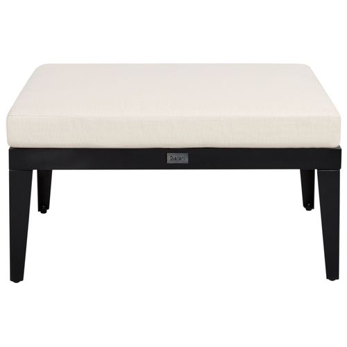 Canapé D'angle à Gauche 3 Places En Bois D'acacia Certifié Avec Ottoman Beige Clair Bracciano