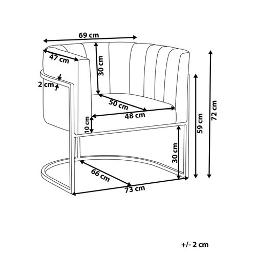 Fauteuil Larvik Ii Bouclé Beige